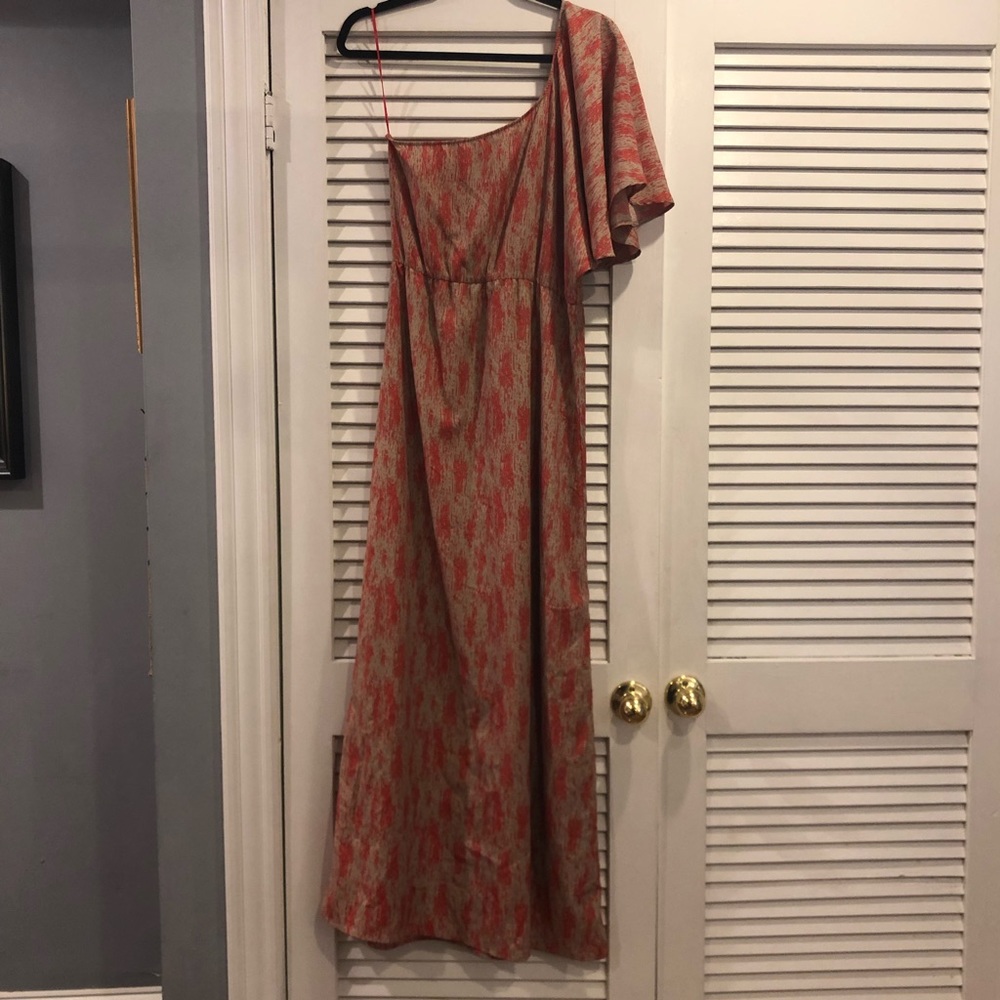 Collective Concepts • One shoulder lined dress